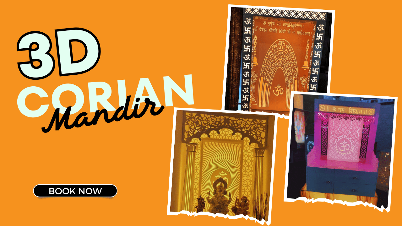 Corian Mandir – Customized. Elegant. Timeless.