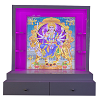 Sherawali Mata Mandir Printed on Acrylic with Storage Space | Sehrawat Brothers