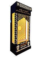 Om Corian Mandir With WPC SB3002 Om Corian Mandir With WPC SB3002