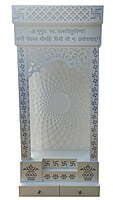 Om Corian Mandir With WPC SB3002 Om Corian Mandir With WPC SB3002