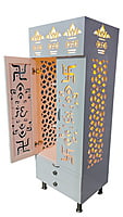 3D Corian Om Mandir With Door Jali SB3003 3D Corian Om Mandir With Door Jali SB3003