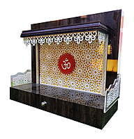 Acrylic Om Mandir With WPC Base SB4001