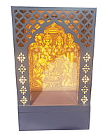 3D Corian Ram Darbaar Puja Mandir With WPC Pillar SB3004 3D Corian Ram Darbaar Puja Mandir With WPC Pillar SB3004