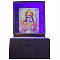 Rama Ji Mandir with Acrylic Print and Storage Space | Sehrawat Brothers Rama Ji Mandir with Acrylic Print and Storage Space | Sehrawat Brothers
