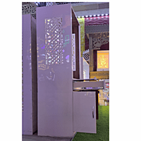 Shiv Parivar Mandir with Printed Acrylic and Storage Space - Sehrawat Brothers