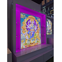 Sherawali Mata Mandir Printed on Acrylic with Storage Space | Sehrawat Brothers Sherawali Mata Mandir Printed on Acrylic with Storage Space | Sehrawat Brothers