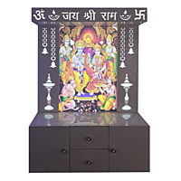 Ram Darbar Mandir Printed on Acrylic with Storage Space | Sehrawat Brothers