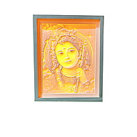 3D Corian Kanha Ji Wall Mandir