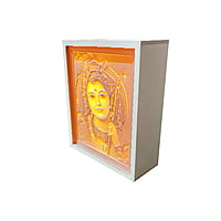 3D Corian Kanha Ji Wall Mandir