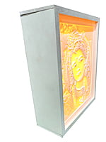 3D Corian Kanha Ji Wall Mandir