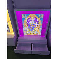 Sherawali Mata Mandir Printed on Acrylic with Storage Space | Sehrawat Brothers