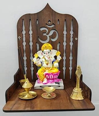 Prime Wooden Pooja Mandir for Home & Office SB1005