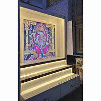 Ganpati Ji Mandir with Printed Acrylic and Storage Space | Sehrawat Brothers Ganpati Ji Mandir with Printed Acrylic and Storage Space | Sehrawat Brothers