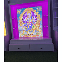 Sherawali Mata Mandir Printed on Acrylic with Storage Space | Sehrawat Brothers Sherawali Mata Mandir Printed on Acrylic with Storage Space | Sehrawat Brothers