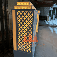 Shree Yantra Backlit Corian Mandir with Folding Doors Shree Yantra Backlit Corian Mandir with Folding Doors