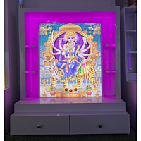 Sherawali Mata Mandir Printed on Acrylic with Storage Space | Sehrawat Brothers Sherawali Mata Mandir Printed on Acrylic with Storage Space | Sehrawat Brothers