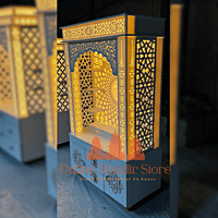 Divine Backlit Om Mandir in White Corian with Elegant Design Divine Backlit Om Mandir in White Corian with Elegant Design