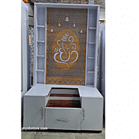 Buy Prime Wood Ganpati Ji Mandir with Storage Space Online Buy Prime Wood Ganpati Ji Mandir with Storage Space Online