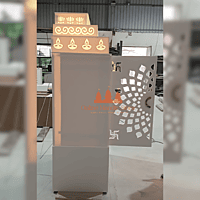Premium 3D Corian Mandir with Sliding Doors – Spacious & Stylish Premium 3D Corian Mandir with Sliding Doors – Spacious & Stylish