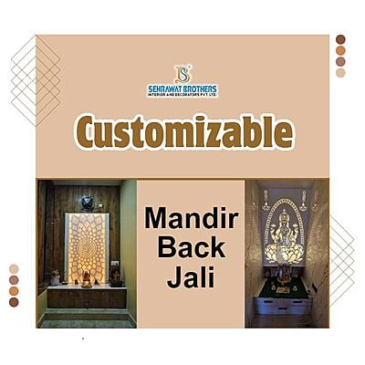 Customizable Mandir Back Jali