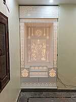 3D Corian Ram Darbaar Puja Mandir With Pillar | Full Corian 3D Corian Ram Darbaar Puja Mandir With Pillar | Full Corian