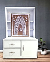 Om Mandir with Storage Space | Prime Wood