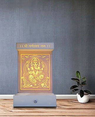 3D Corian Ganesh Ji Puja Mandir | Full Corian