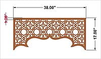 2D Mehrab Mandir Jali BMBJ005 2D Mehrab Mandir Jali BMBJ005